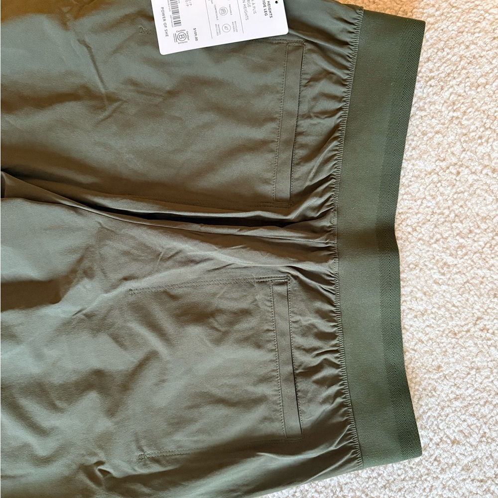 Athleta Olive Green Wide Leg Pants - Picture 4 of 4